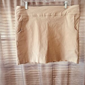 Chic Tan Mini Skirt